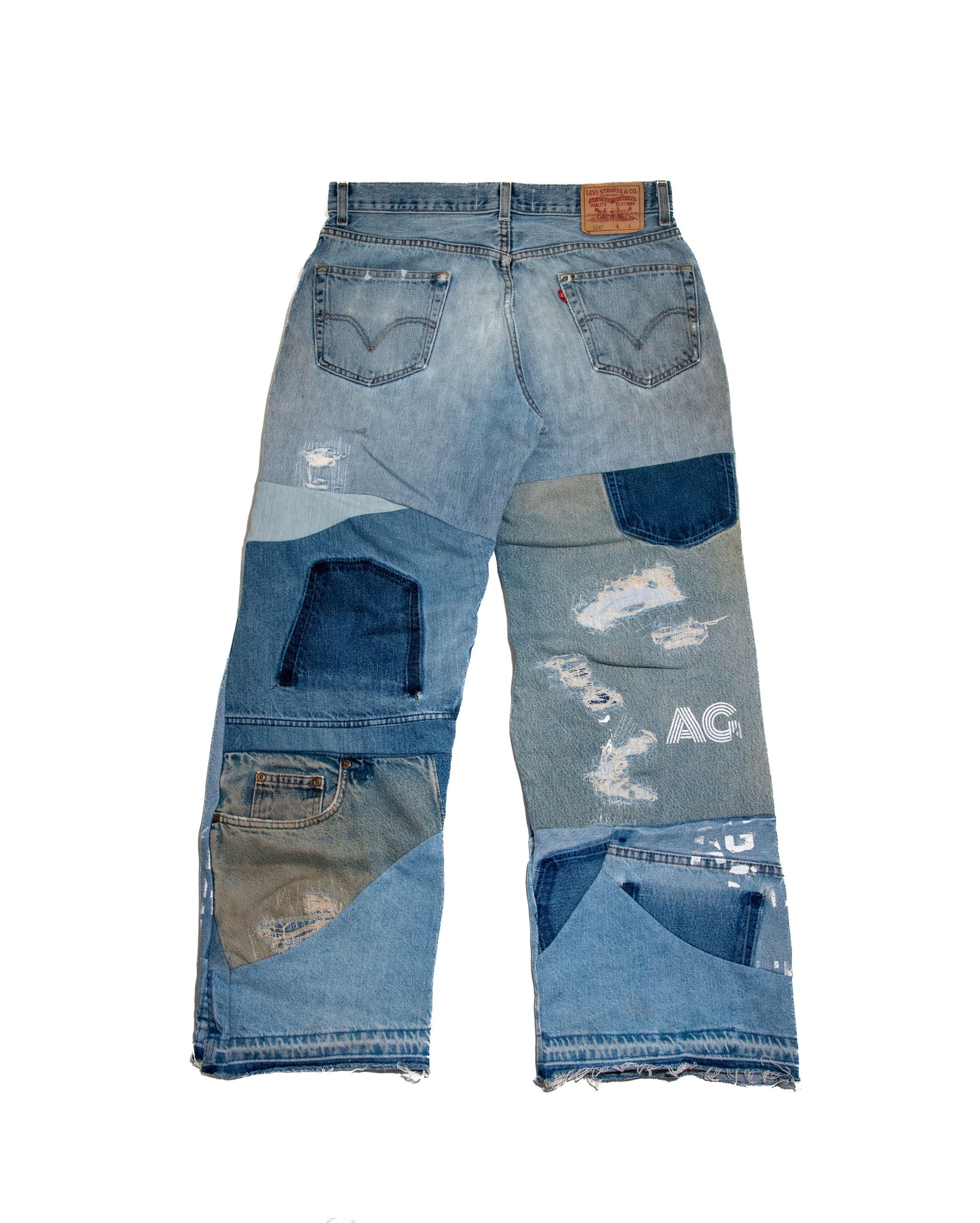 Vintage reconstructed jeans